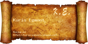 Kuris Egmont névjegykártya